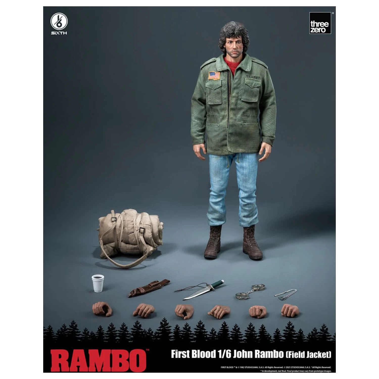 Rambo: Pierwsza krew figurka akcji 1/6 John Rambo (Kurtka polowa) 31 cm zdjęcie produktu
