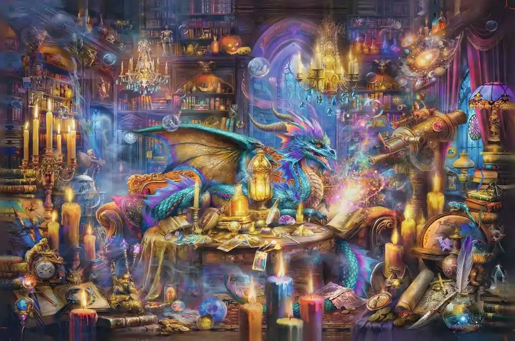 Puzzle Ravensburger Biblioteka Smoków (3000 elementów) zdjęcie produktu