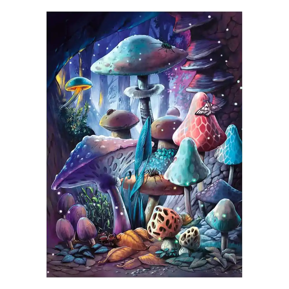 Ravensburger Glow-in-the-Dark Puzzle Układanka Moonlight Mushrooms (500 elementów) zdjęcie produktu
