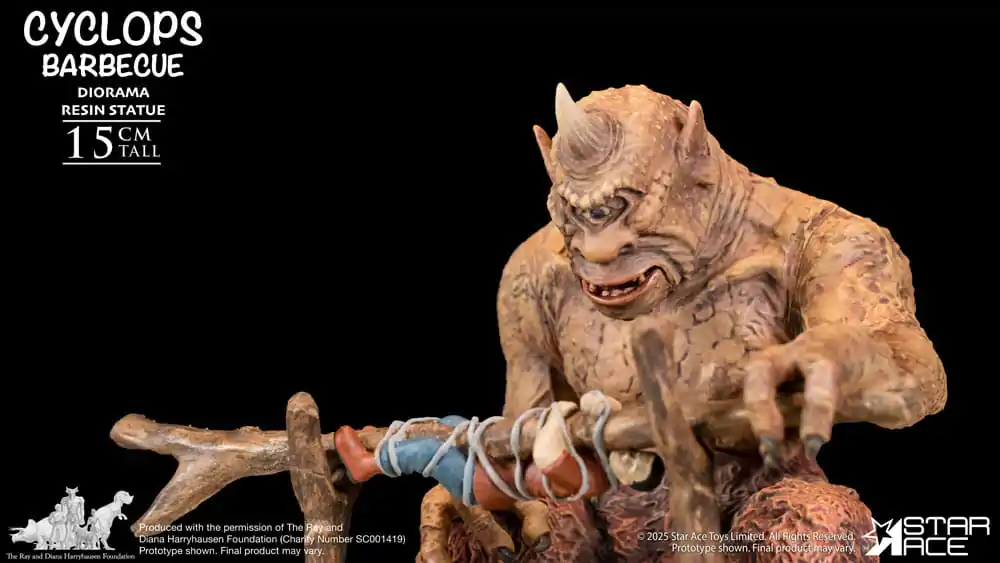 Ray Harryhausen Diorama 1/8 Cyclops Barbecue Scene 17 cm zdjęcie produktu
