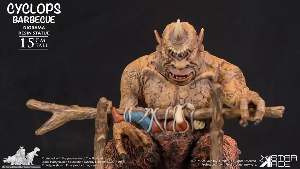 Ray Harryhausen Diorama 1/8 Cyclops Barbecue Scene 17 cm zdjęcie produktu