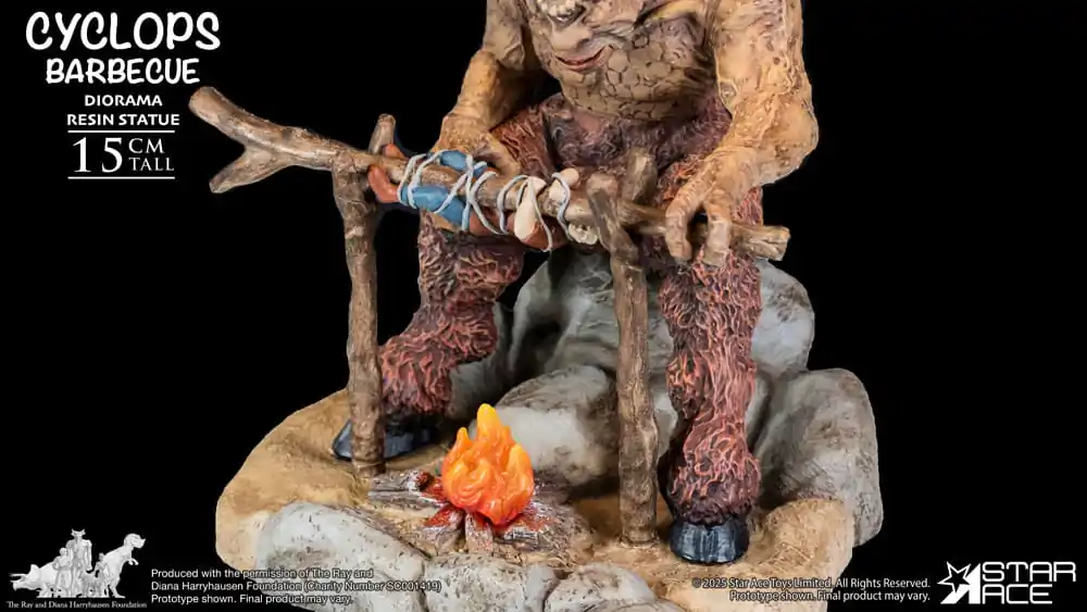 Ray Harryhausen Diorama 1/8 Cyclops Barbecue Scene 17 cm zdjęcie produktu