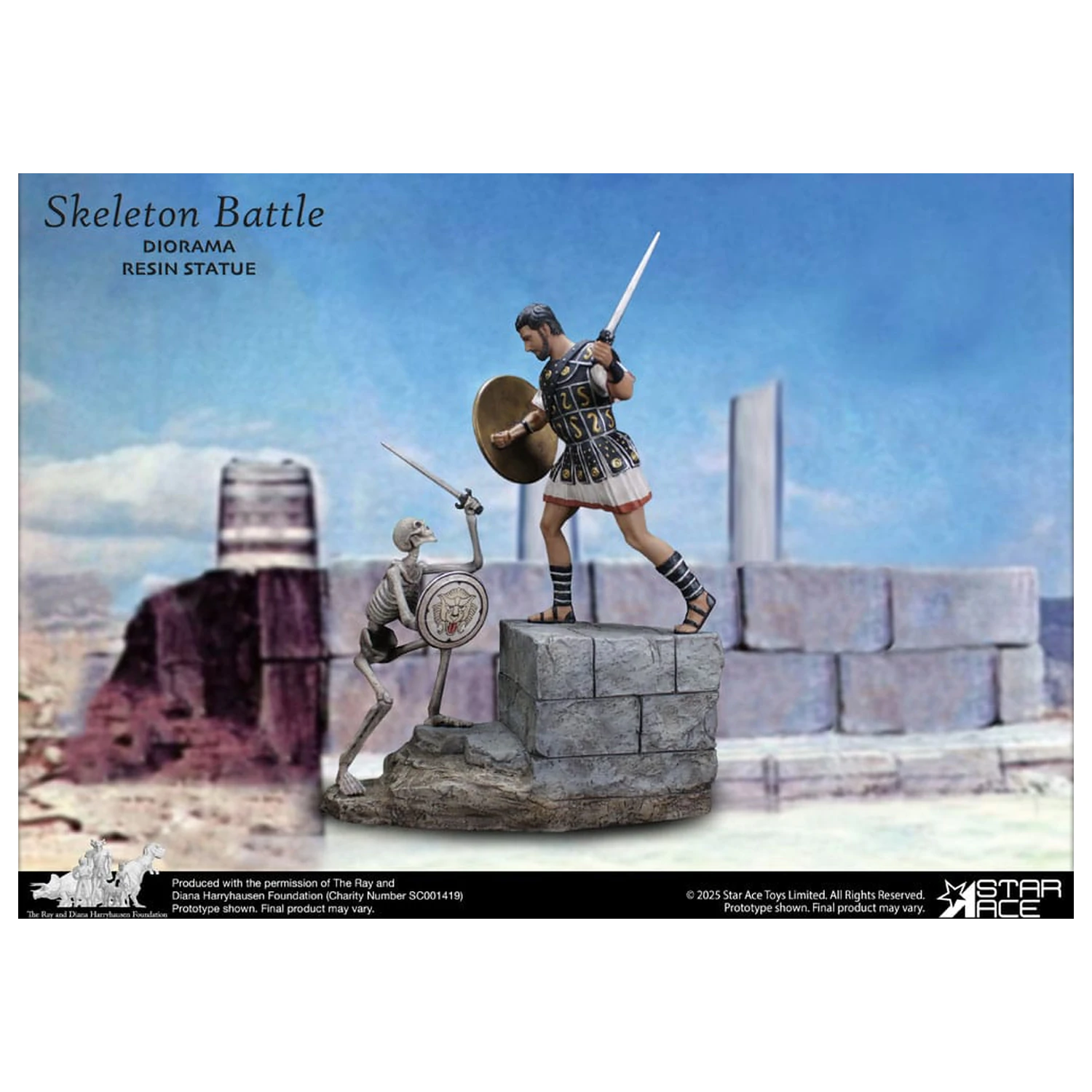 Ray Harryhausen Diorama 1/8 Scena Bitwy Szkieletów 30 cm zdjęcie produktu
