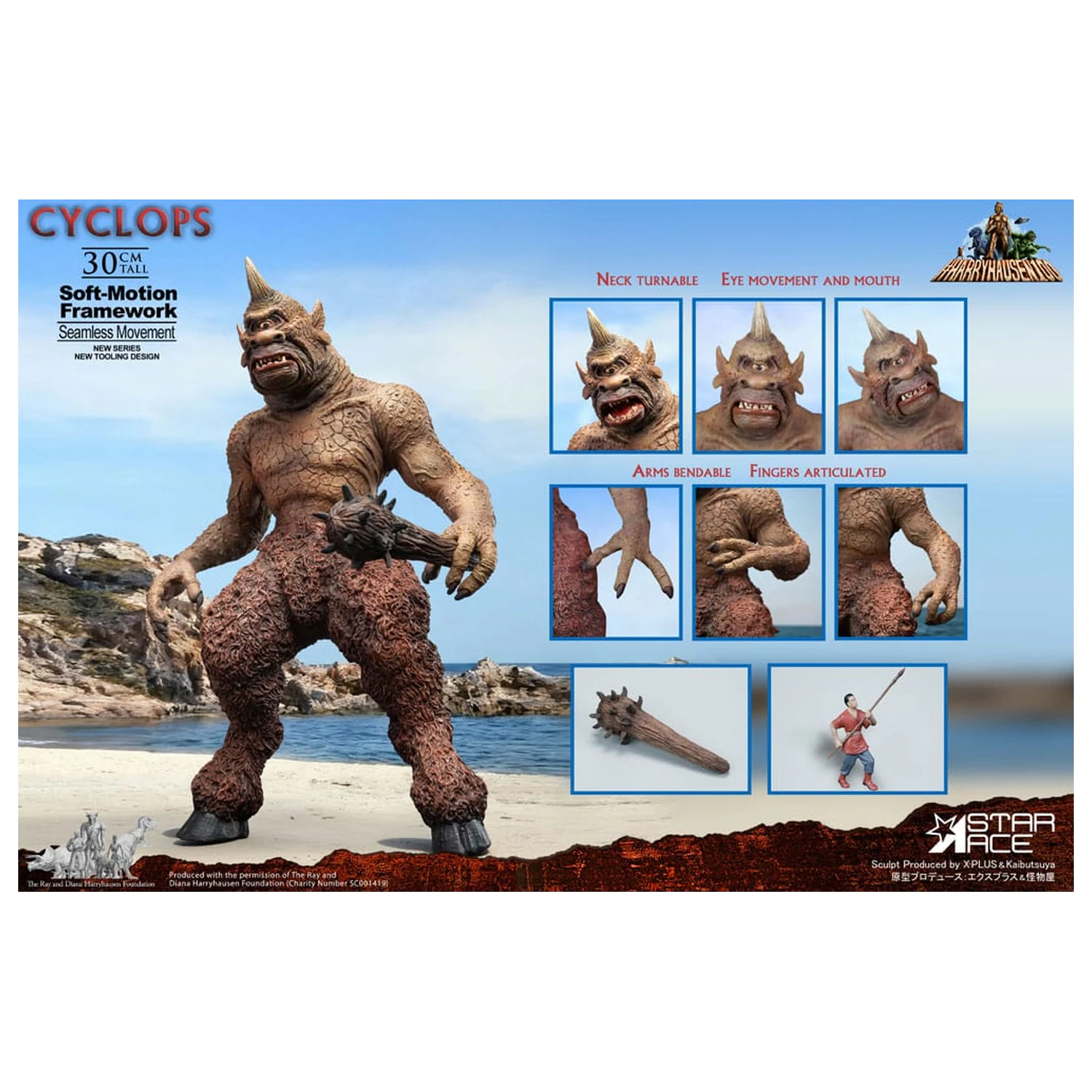 Ray Harryhausen Soft-Motion Series Statua Cyklop 30 cm zdjęcie produktu