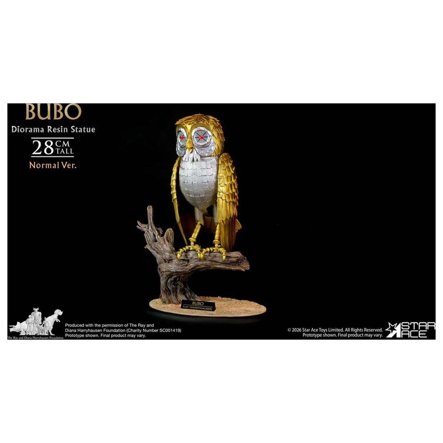 Ray Harryhausens Diorama Resin Statua Bubo Normal Ver. 28 cm zdjęcie produktu