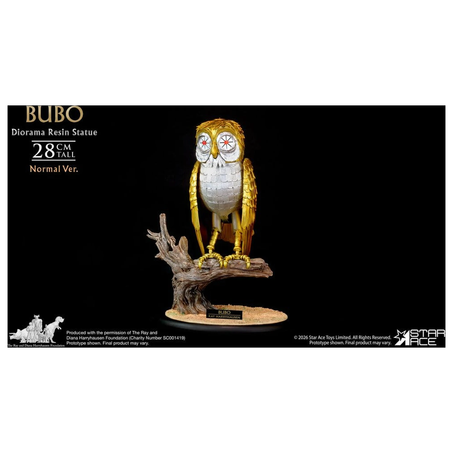 Ray Harryhausens Diorama Resin Statua Bubo Normal Ver. 28 cm zdjęcie produktu