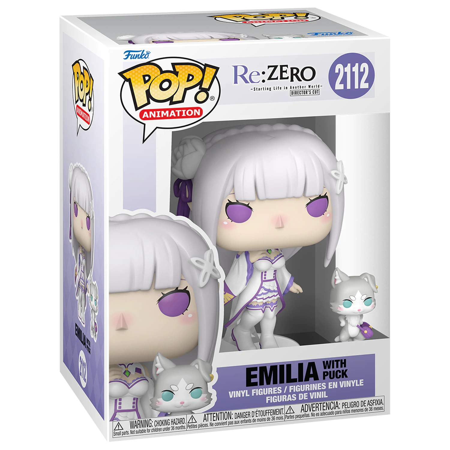 Re:Zero Funko POP!&Buddy Animation Winyl Figurka Emilia z Puck 9 cm zdjęcie produktu