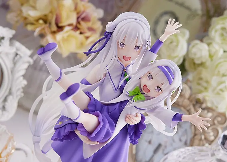 Re:Zero Starting Life in Another World Figurka PVC 1/7 Emilia & Childhood Emilia 24 cm zdjęcie produktu