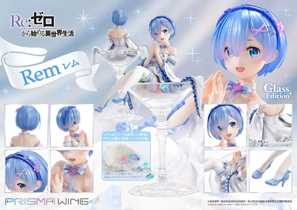 Re:Zero - Starting Life in Another World Prisma Wing Statua PVC 1/7 Rem Glass Edition 23 cm zdjęcie produktu