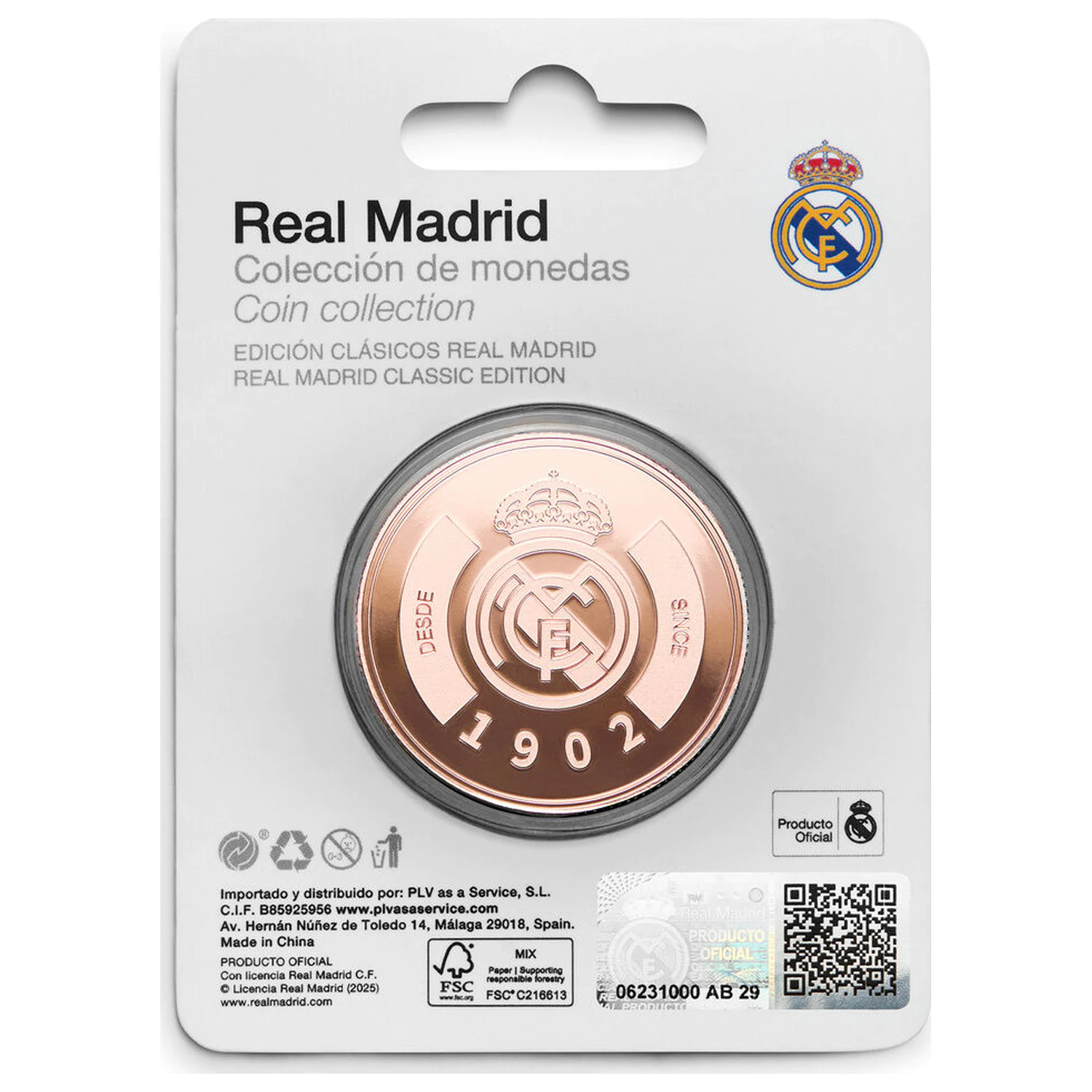 Real Madrid 1902 moneta pamiątkowa zdjęcie produktu