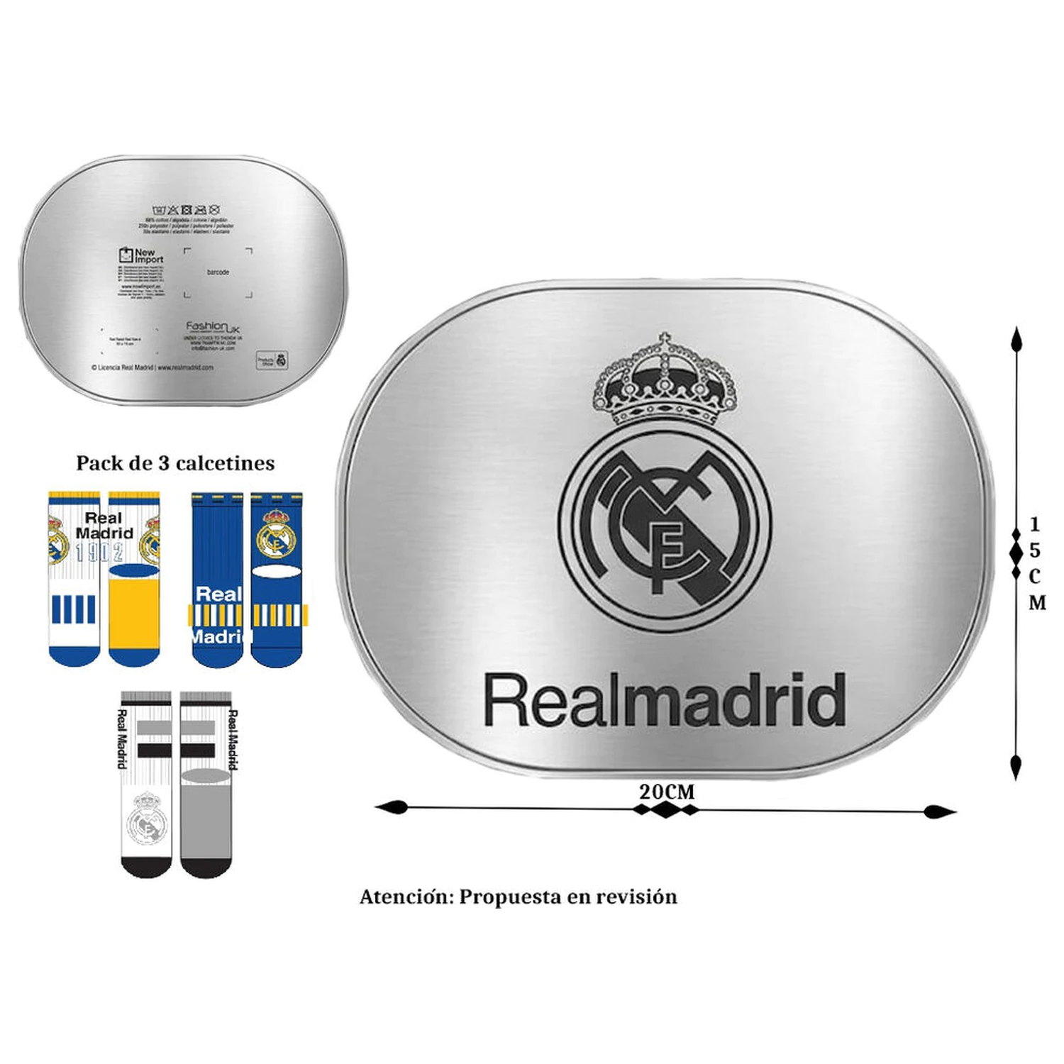 Real Madrid zestaw 3 par skarpetek zdjęcie produktu