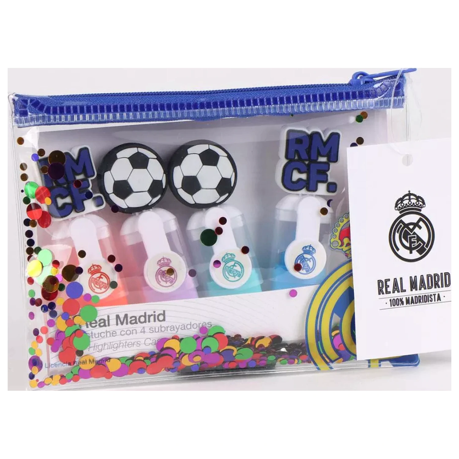 Real Madrid Ball Mini zestaw 4 zakreślaczy zdjęcie produktu