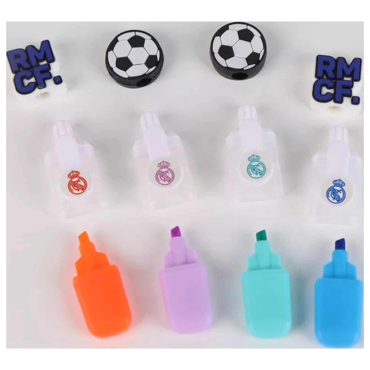 Real Madrid Ball Mini zestaw 4 zakreślaczy zdjęcie produktu