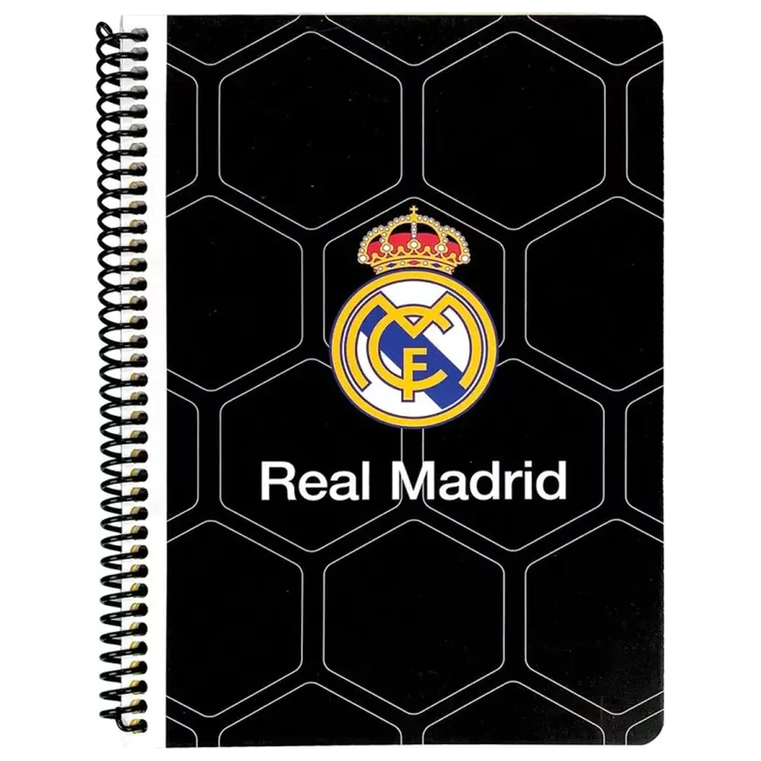 Real Madrid Czarny B/5 Zeszyt Spiralny w Linię 70 Stron zdjęcie produktu