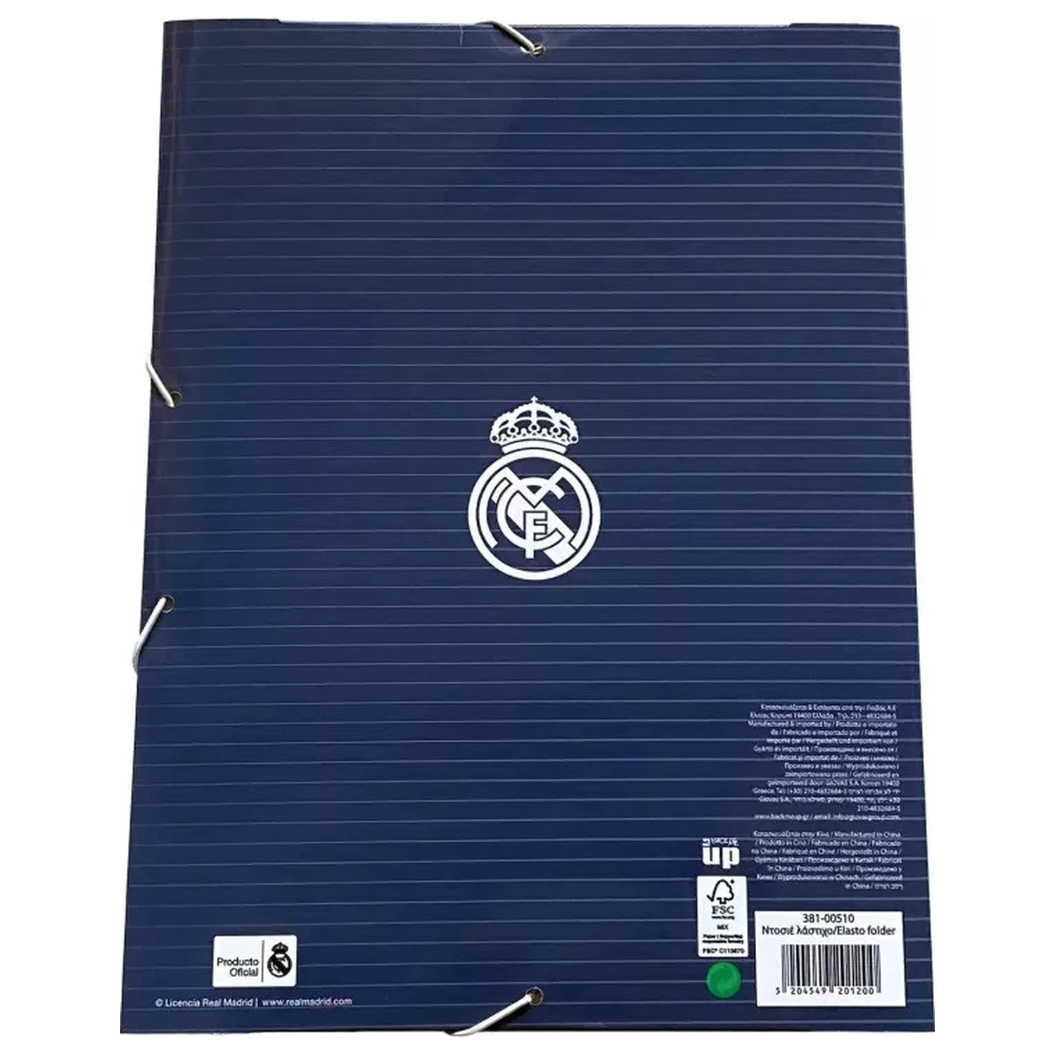 Real Madrid niebieska teczka na gumce A4 zdjęcie produktu