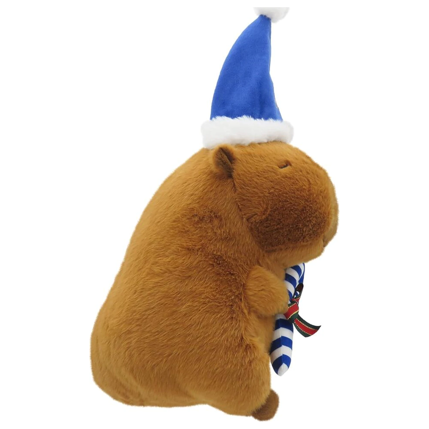 Real Madrid maskotka kapibara teddy z czapką Świętego Mikołaja 35cm zdjęcie produktu