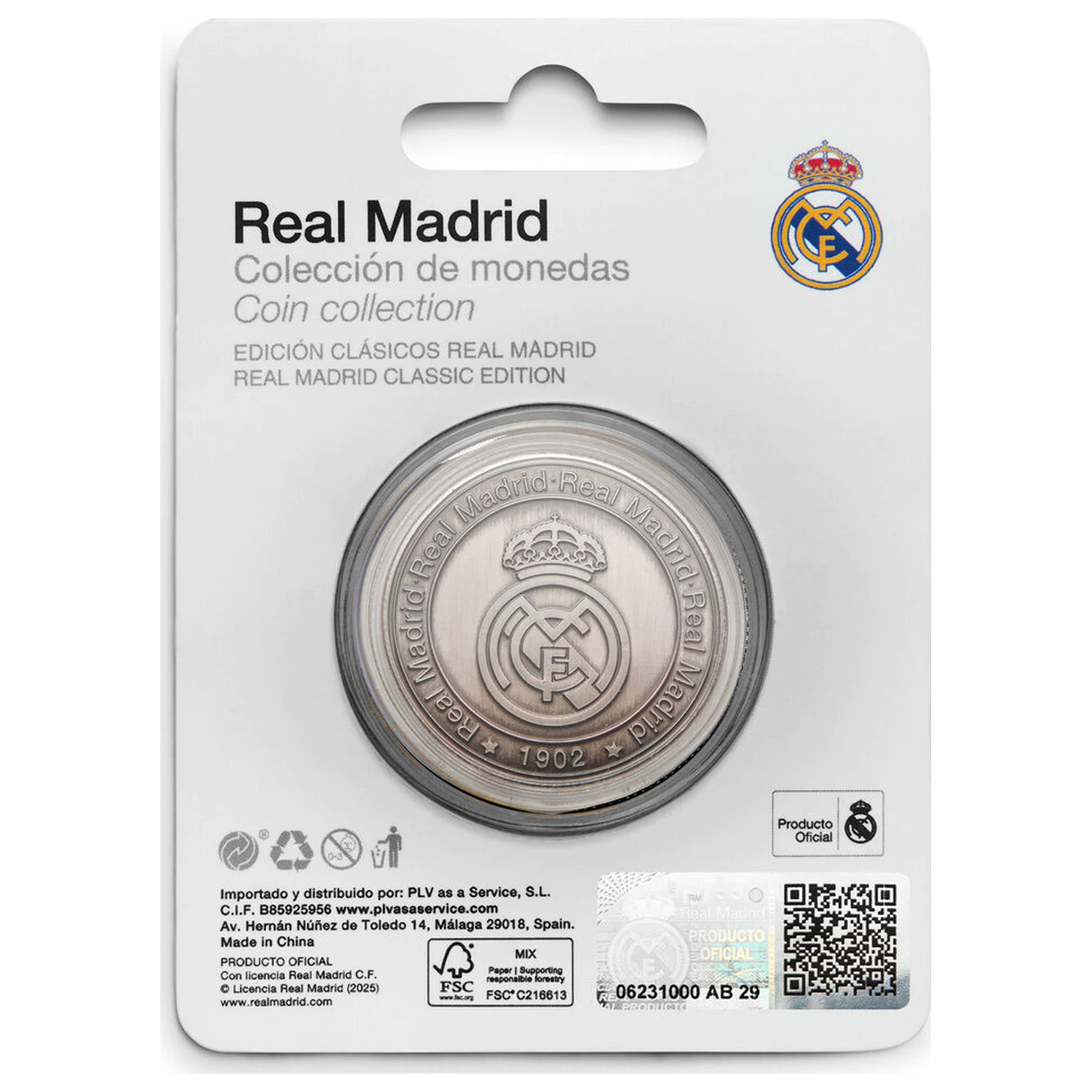 Real Madrid The Best Team in the World moneta kolekcjonerska zdjęcie produktu