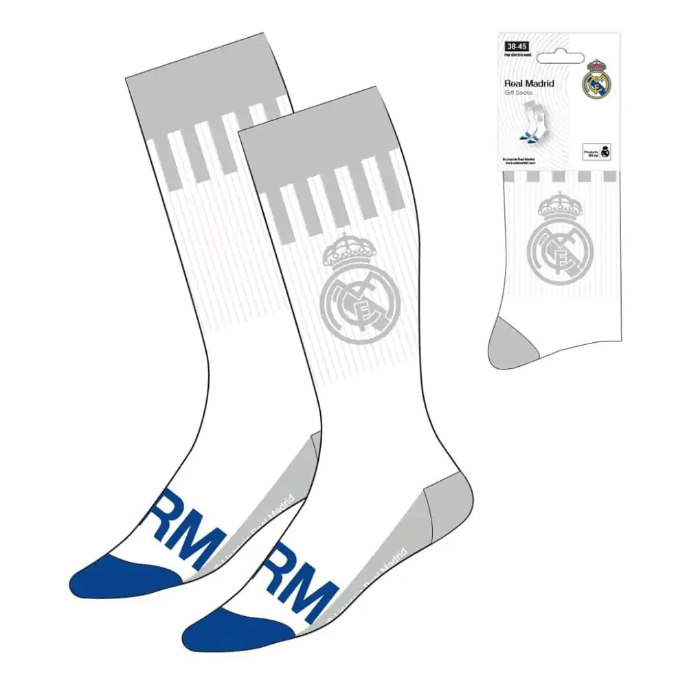 Real Madrid White Socks Białe Skarpety 38-45 zdjęcie produktu