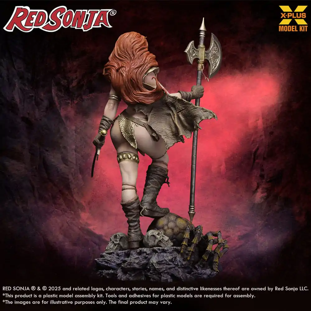 Red Sonja Zestaw Modelowy z tworzywa sztucznego 1/8 Red Sonja wznowienie 27 cm zdjęcie produktu