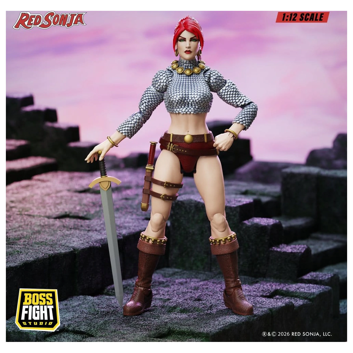 Red Sonja Epic H.A.C.K.S. figurka akcji 1/12 skala Immortal Red Sonja zdjęcie produktu