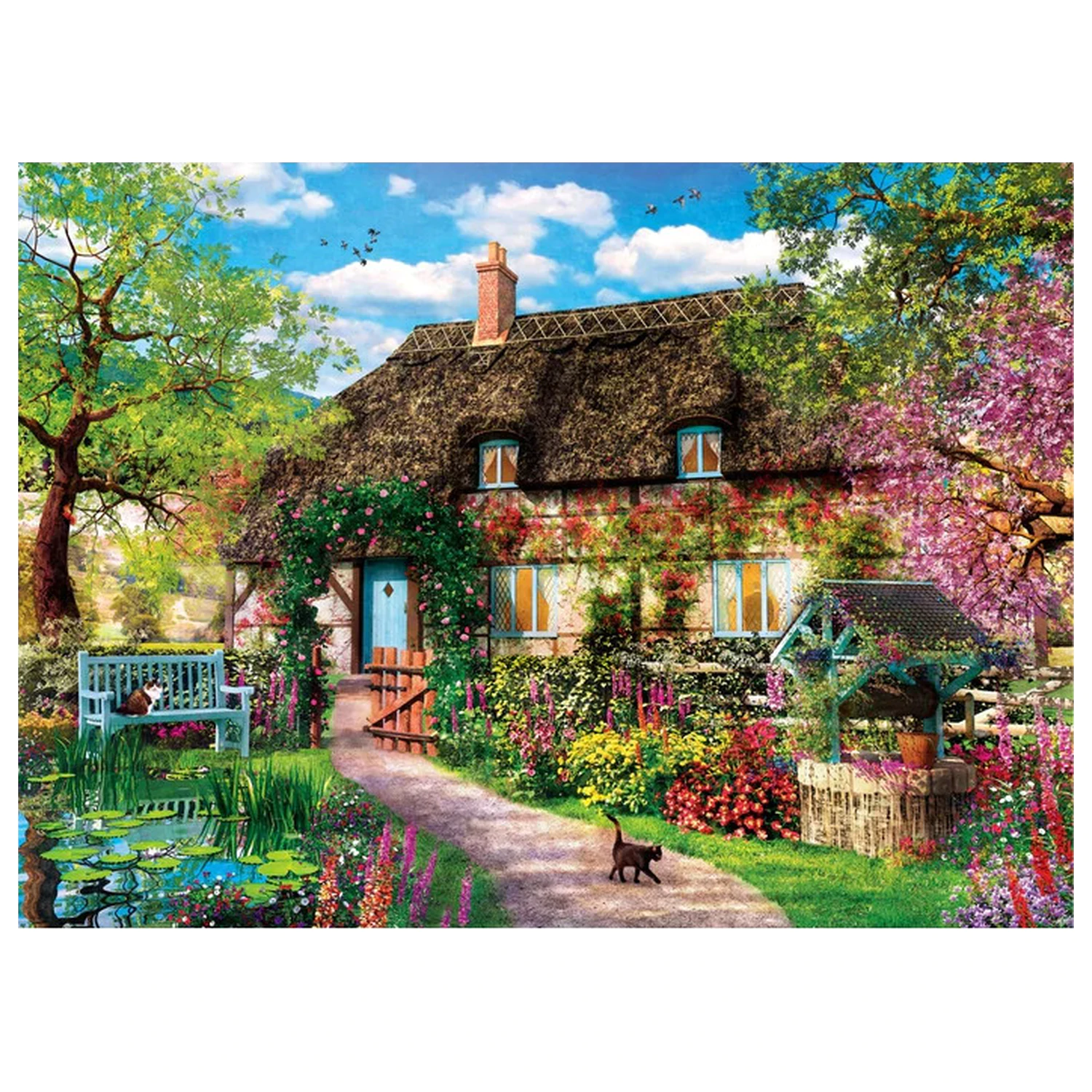 Old Cottage Secret Garden puzzle 1000-elementowe zdjęcie produktu