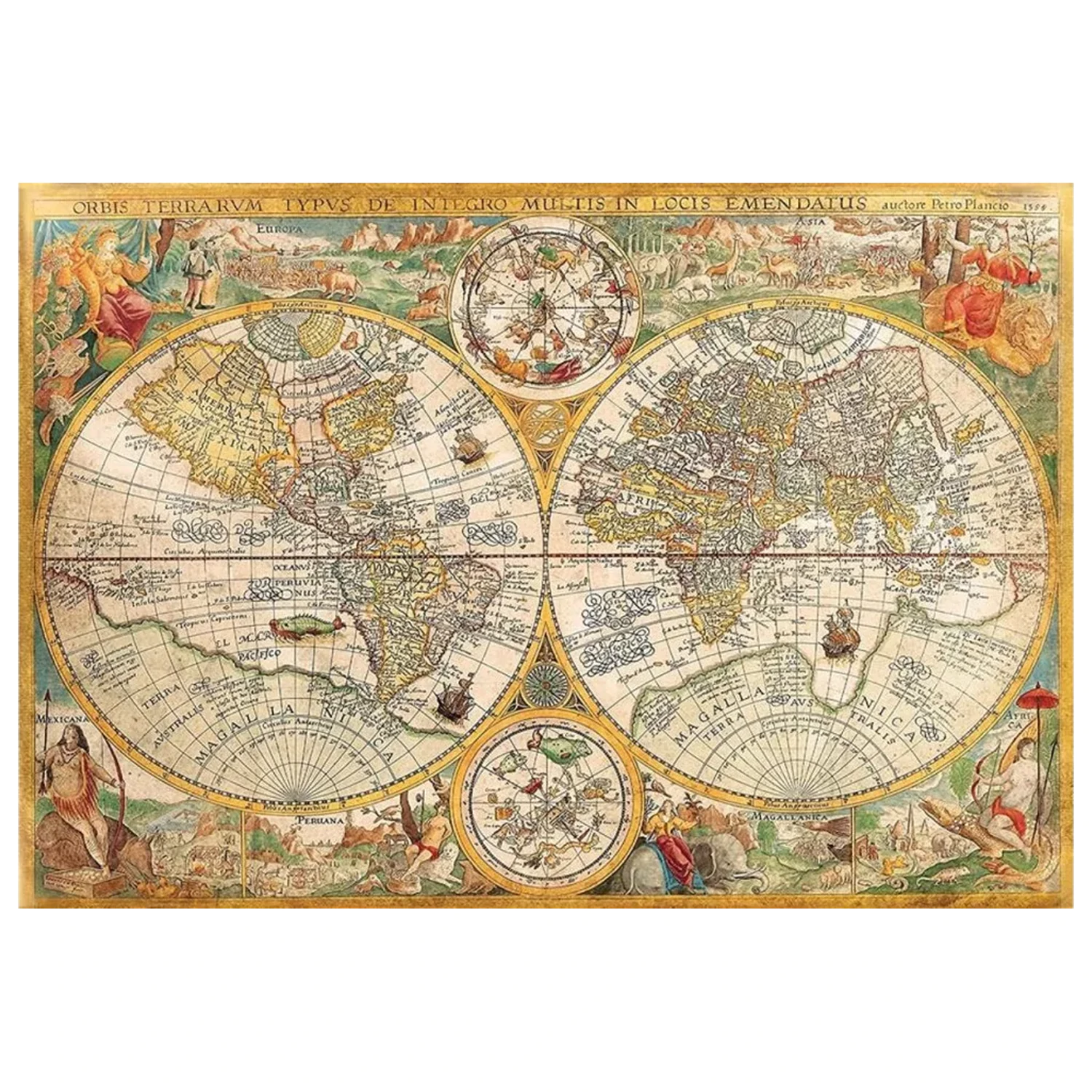 Stara Mapa Antyczne puzzle 2000-elementowe zdjęcie produktu