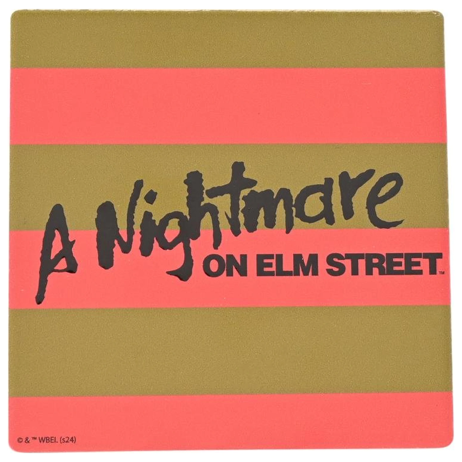 A Nightmare on Elm Street Freddy Stripes Ceramic Square Coaster zdjęcie produktu