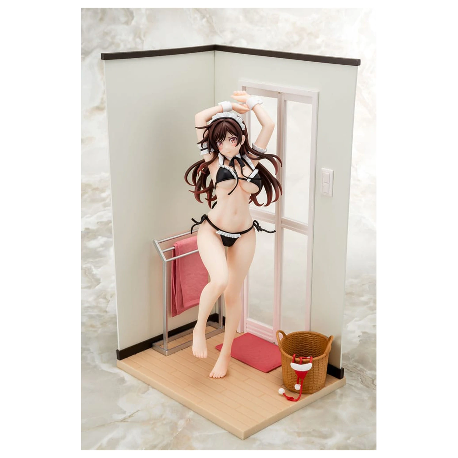 Rent-A-Girlfriend Statuetka PVC 1/6 Chizuru Mizuhara Maid Bikini ni Okigae 30 cm zdjęcie produktu