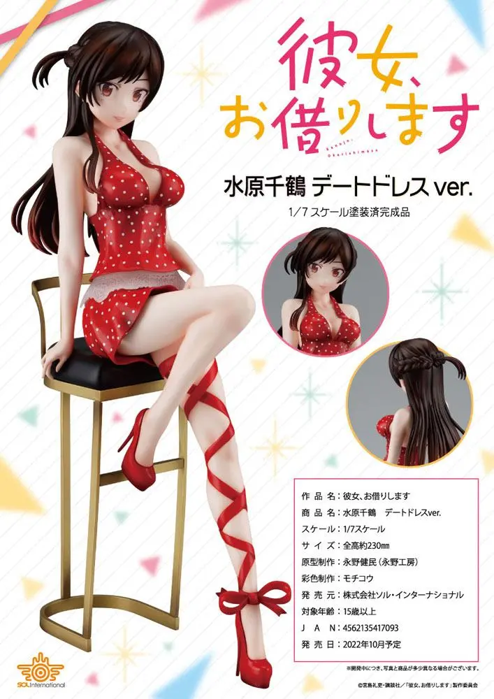 Rent-a-Girlfriend Figurka PVC 1/7 Chizuru Mizuhara Date Dress Ver. 23 cm zdjęcie produktu