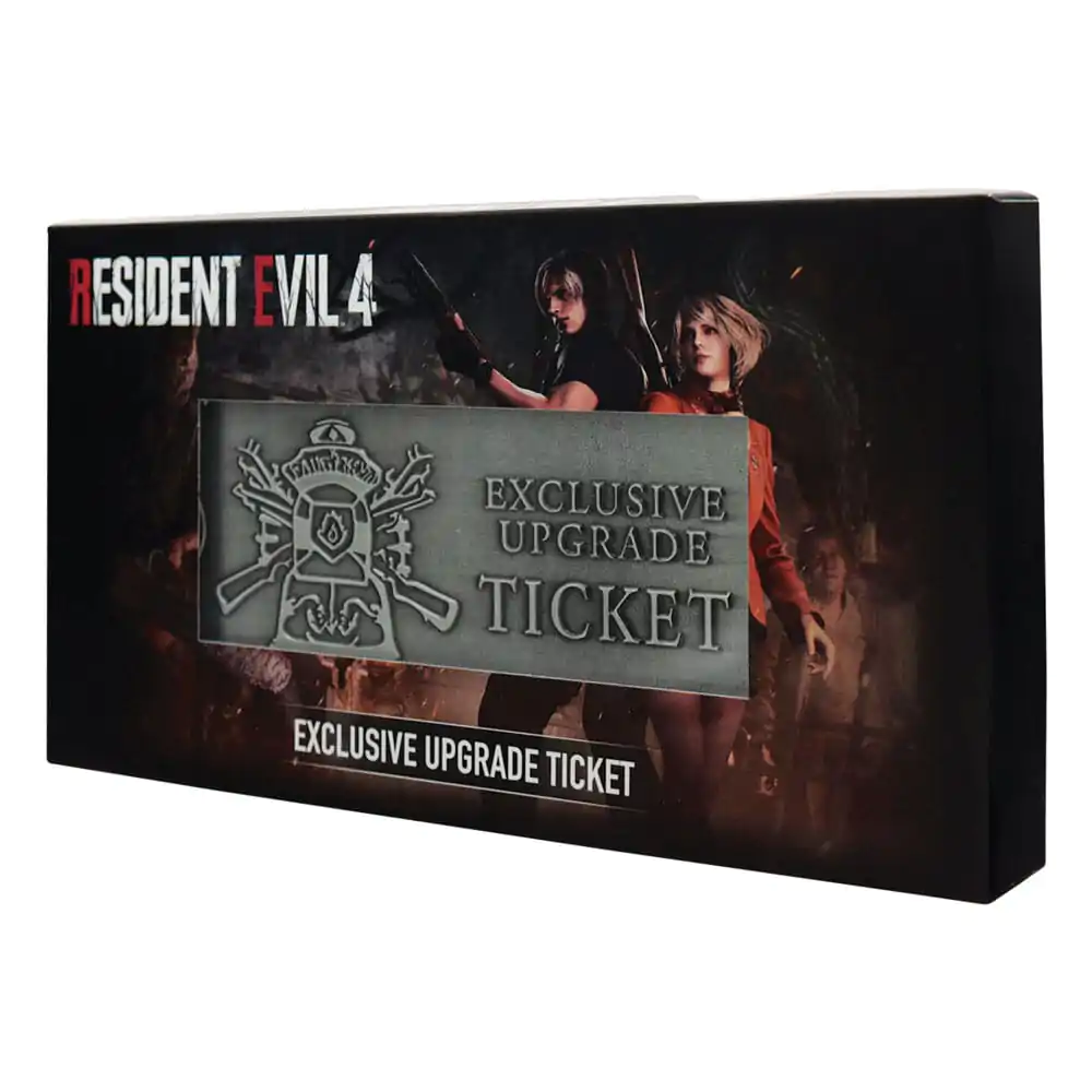 Replika Resident Evil 4 1/1 Metalowy Exclusive Upgrade Ticket zdjęcie produktu