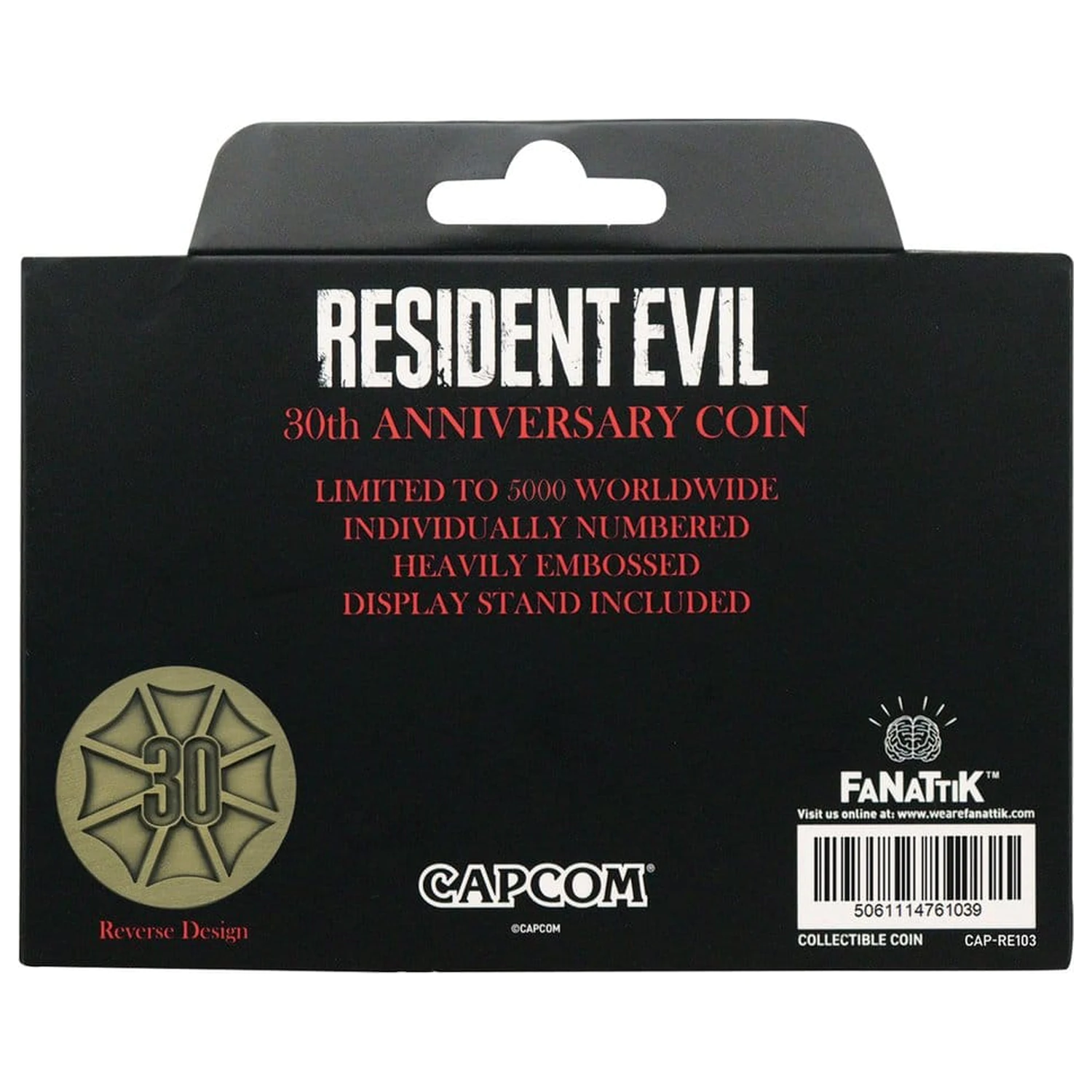 Resident Evil Kolekcjonerska Moneta 30th Anniversary Antique Brass zdjęcie produktu