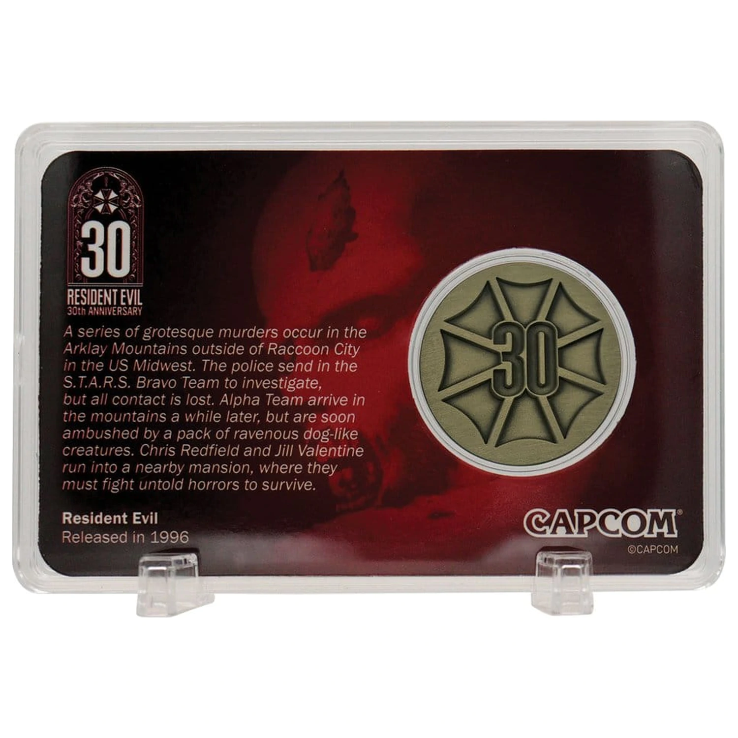 Resident Evil Kolekcjonerska Moneta 30th Anniversary Antique Brass zdjęcie produktu