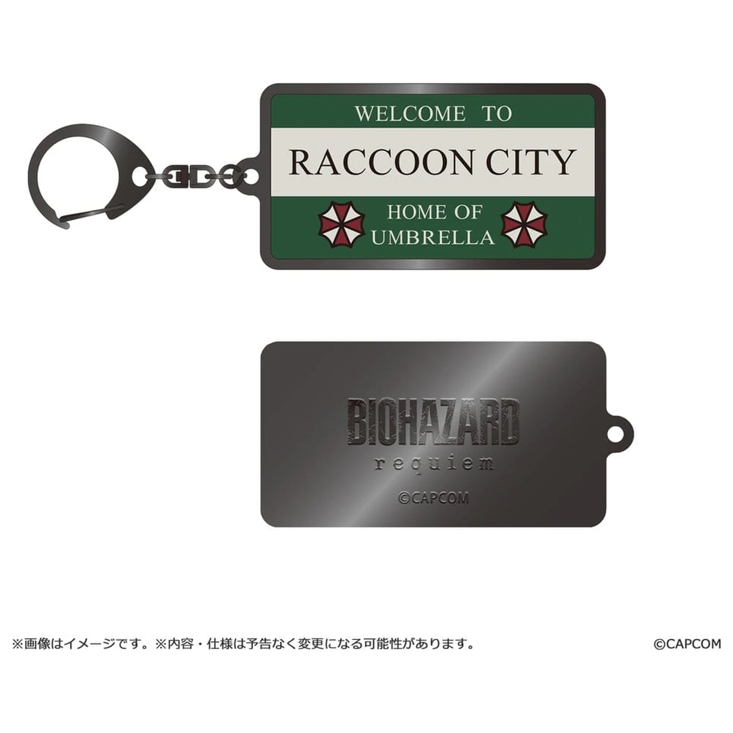 Resident Evil Requiem Metalowy-Brelok Raccoon City Welcome Sign zdjęcie produktu