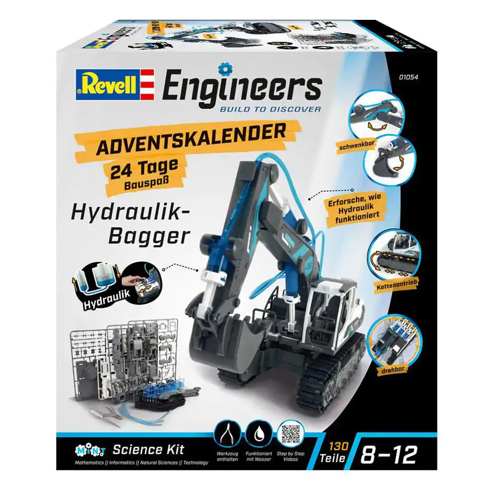 Revell Engineers Kalendarz Adwentowy Hydraulic excavator model kit zdjęcie produktu