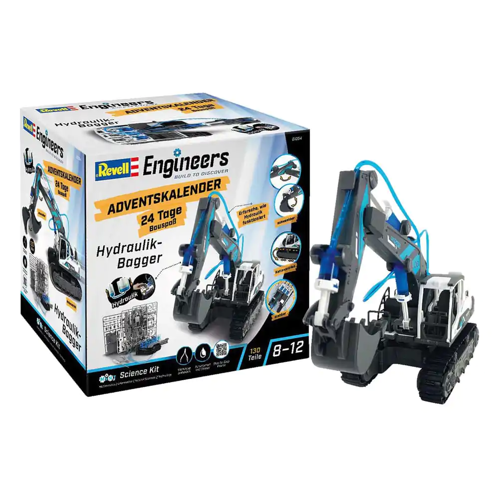 Revell Engineers Kalendarz Adwentowy Hydraulic excavator model kit zdjęcie produktu