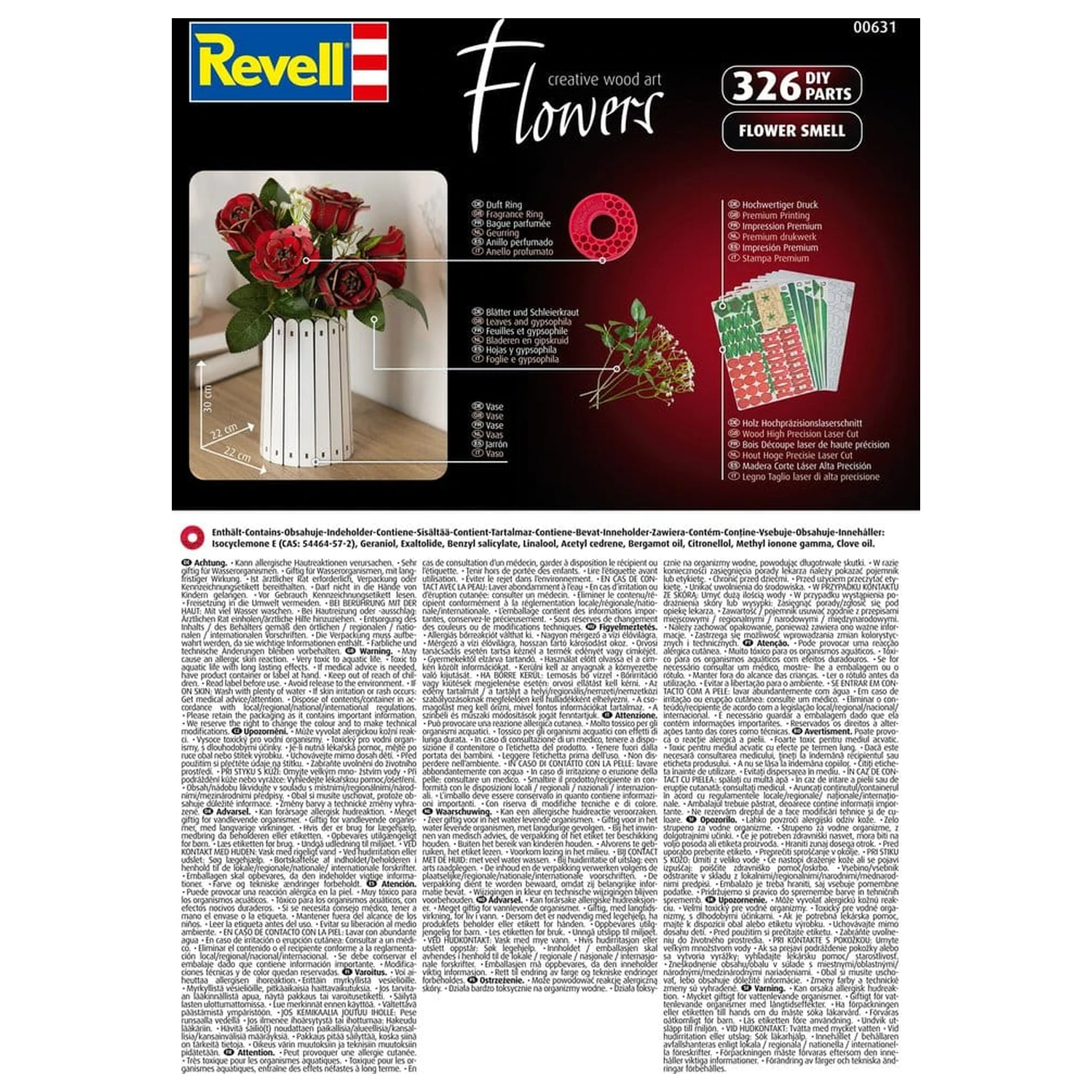 Revell Kwiaty Drewniane Kwiaty Dream of Roses 22 cm zdjęcie produktu