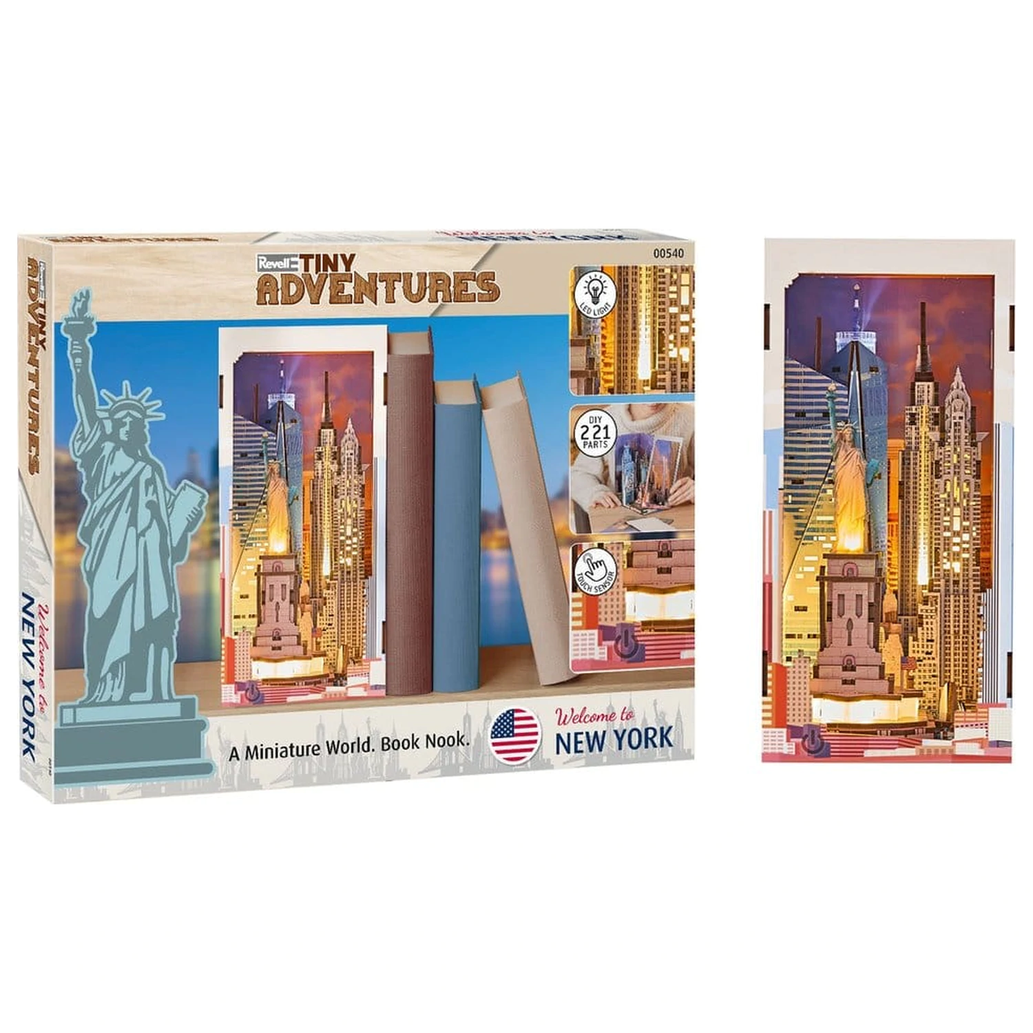 Revell Tiny Adventures Book Nook Mini Diorama New York 18 cm zdjęcie produktu