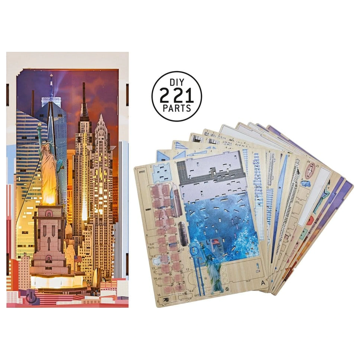 Revell Tiny Adventures Book Nook Mini Diorama New York 18 cm zdjęcie produktu