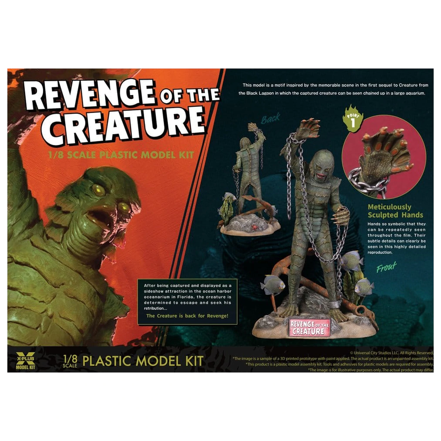 Revenge of the Creature Plastikowy Zestaw Modeli 1/8 Revenge of the Creature 28 cm (Reprodukcja) zdjęcie produktu