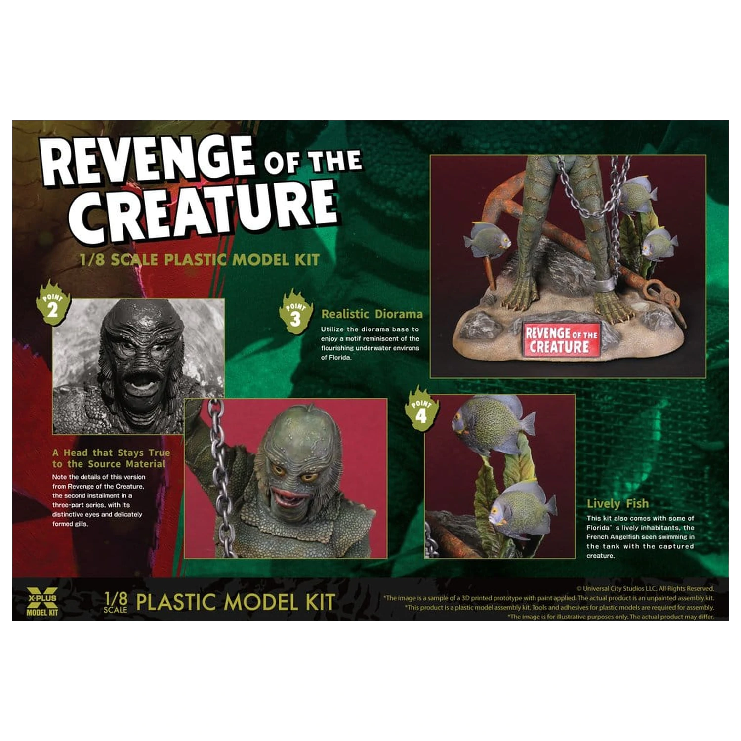 Revenge of the Creature Plastikowy Zestaw Modeli 1/8 Revenge of the Creature 28 cm (Reprodukcja) zdjęcie produktu