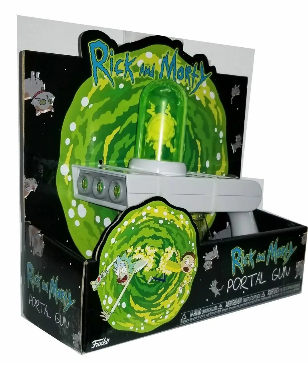 Rick and Morty Winylna Zabawka Pistolet Portalowy z Dźwiękiem i Efektem Świetlnym zdjęcie produktu