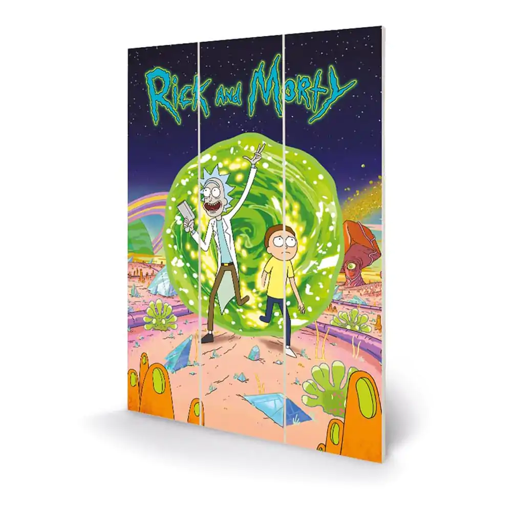 Rick and Morty Drewniana Ozdoba Ścienna Portal 20 x 30 cm zdjęcie produktu