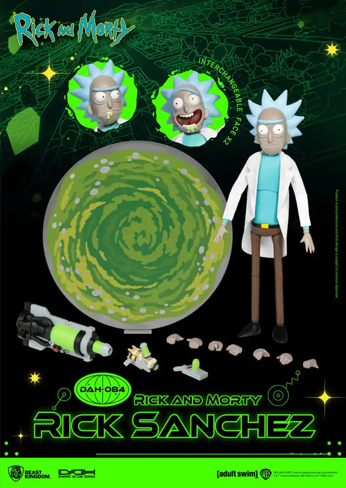 Rick and Morty Dynamic 8ction Heroes Figurka Akcji 1/9 Rick Sanchez 23 cm zdjęcie produktu
