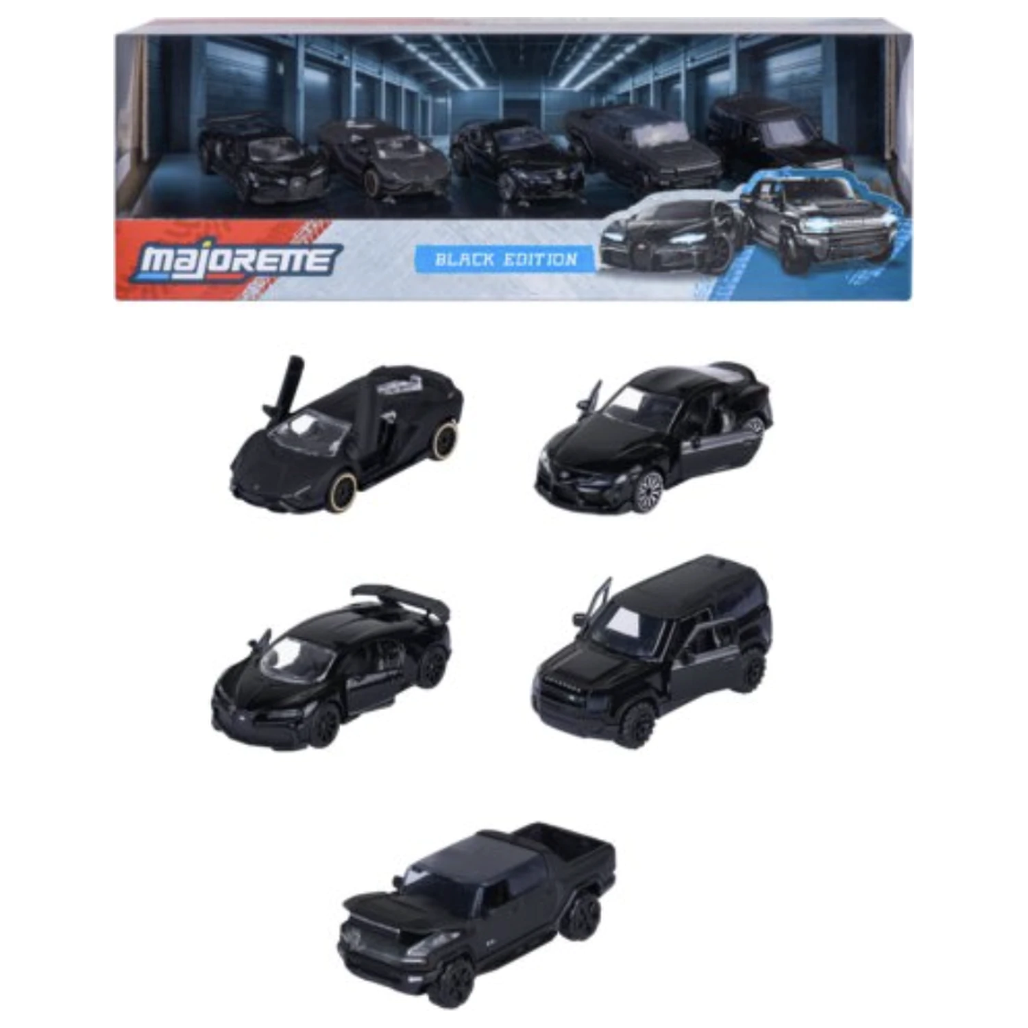 RIDE COOL Black Edition Pack of 5 Miniaturowych Samochodzików 1:64 zdjęcie produktu