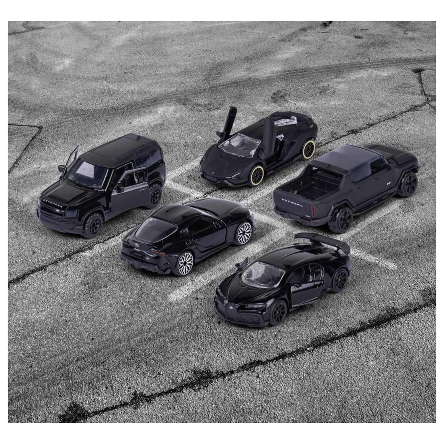 RIDE COOL Black Edition Pack of 5 Miniaturowych Samochodzików 1:64 zdjęcie produktu