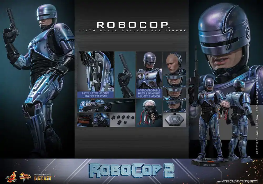 RoboCop 2 Movie Masterpiece Odlewana Figurka Akcji 1/6 RoboCop 30 cm zdjęcie produktu