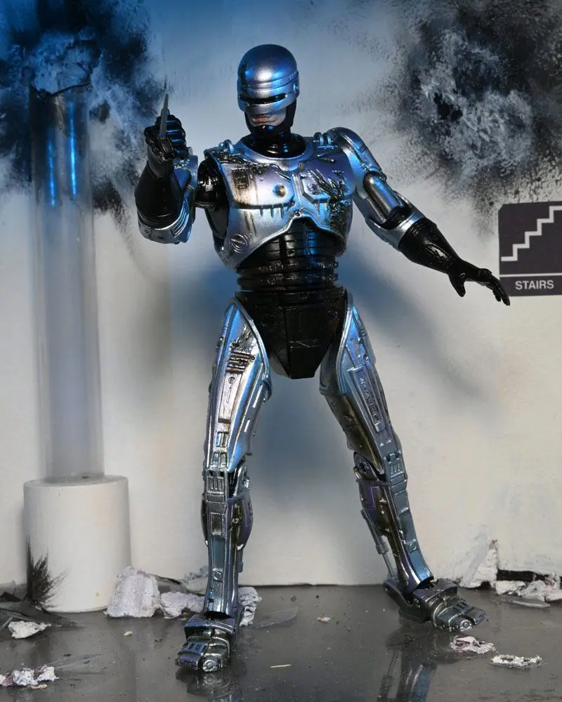 RoboCop Action Figure Ultimate Battle Damaged RoboCop z Krzesłem 18 cm zdjęcie produktu