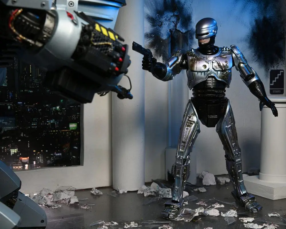 RoboCop Action Figure Ultimate Battle Damaged RoboCop z Krzesłem 18 cm zdjęcie produktu