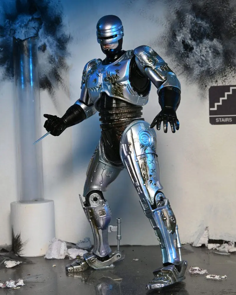 RoboCop Action Figure Ultimate Battle Damaged RoboCop z Krzesłem 18 cm zdjęcie produktu