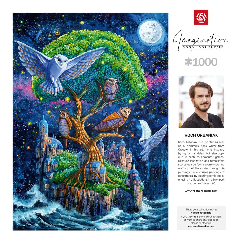 Roch Urbaniak Imagination Puzzle Owl Island / Wyspa Sów (1000 elementów) zdjęcie produktu